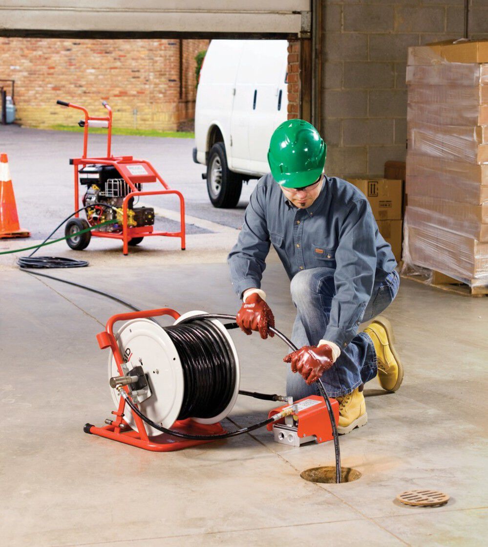 Ridgid KJ3100 Portable Water Jetter 3000 PSI 5.5 GPM with Hose Reel
