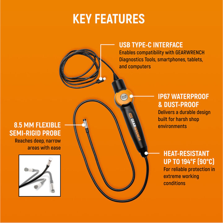 GEARWRENCH High Definition Borescope, large image number 3