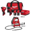 Milwaukee M12 Subcompact Brushless 2-Tool Combo Kit and Grease Gun Bundle, small image number 2
