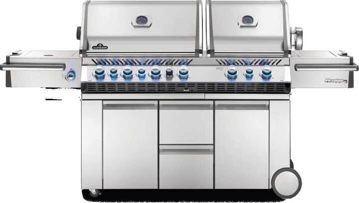 Napoleon Prestige PRO 825 Propane Gas Grill with Power Side Burner and Infrared Rear & Bottom Burners Stainless Steel, large image number 8