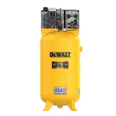 DEWALT 80 Gallon Oil Lubricated Air Compressor High Air Flow, 175 Max PSI, 5 HP