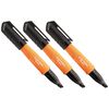 Klein Tools Chisel Permanent Markers, Bk, 3 Pk, small image number 1