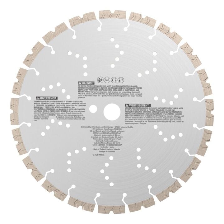 DEWALT POWERSHIFT 12 Inch XP4 Segmented Diamond Blade, large image number 8