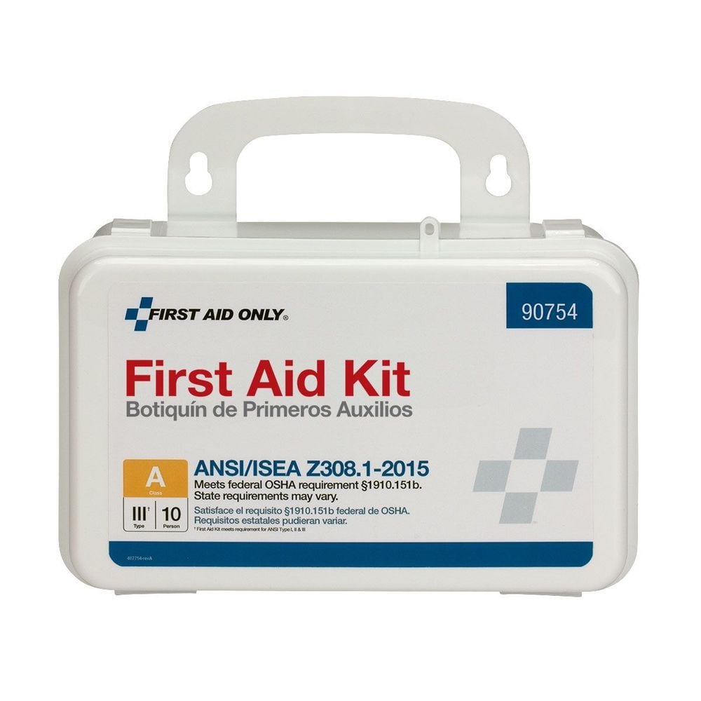 First Aid Only First Aid Kit 10 Person Bulk Plastic Case ANSI A, large image number 2