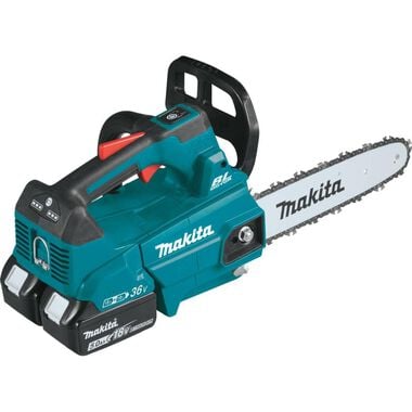 Makita 18V X2 (36V) LXT Lithium-Ion Brushless Cordless 14in Top Handle Chain Saw Kit (5.0Ah), large image number 8