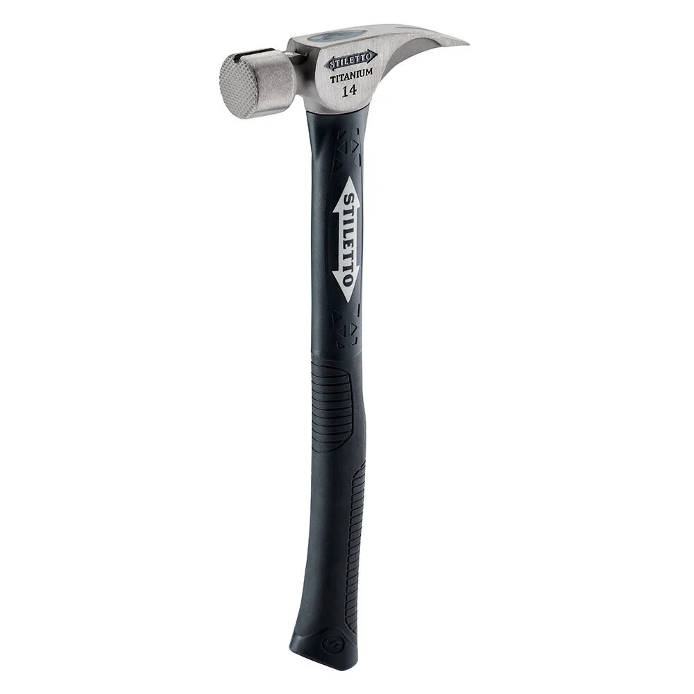 Stiletto 14 oz Titanium Milled Face Hammer with 18 in. Hybrid Fiberglass Handle, large image number 1