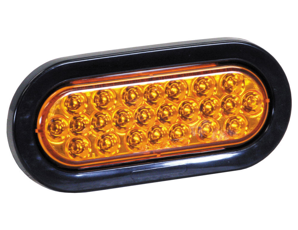Buyers Products Company 6 Inch Amber Oval Recessed Strobe Light With 24 LED, large image number 2