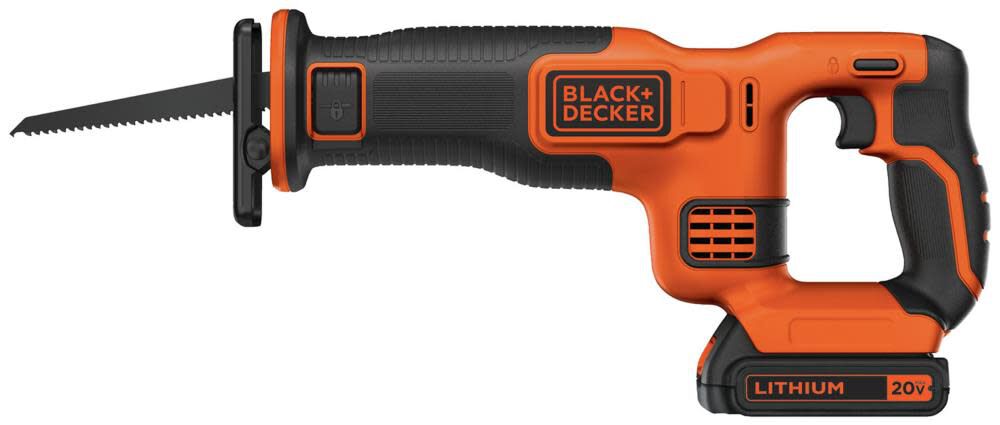 Black and Decker 20V MAX Reciprocating Saw Lithium Cordless Kit, large image number 1