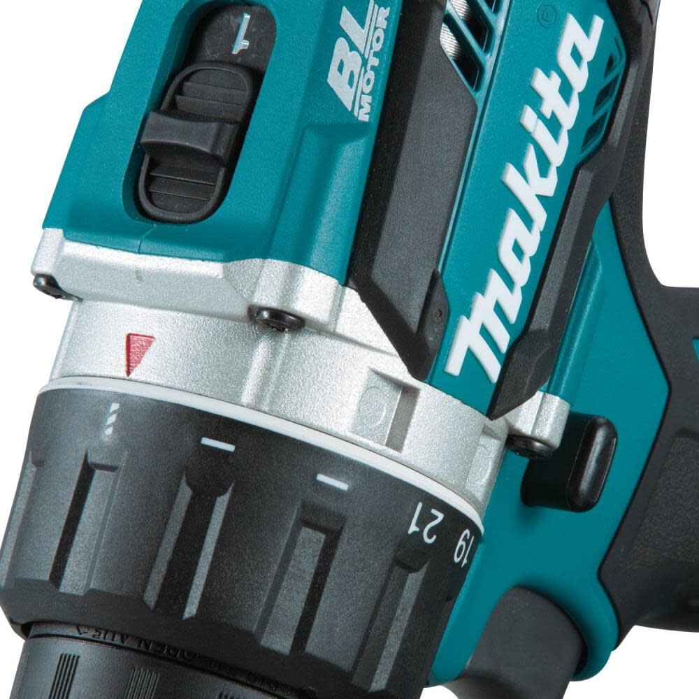 Makita 18 Volt LXT Lithium Ion Brushless Cordless 1/2 Inch Driver Drill (Tool Only) & Impact GOLD 14 Pc. Titanium Drill Bit Set Bundle, large image number 6