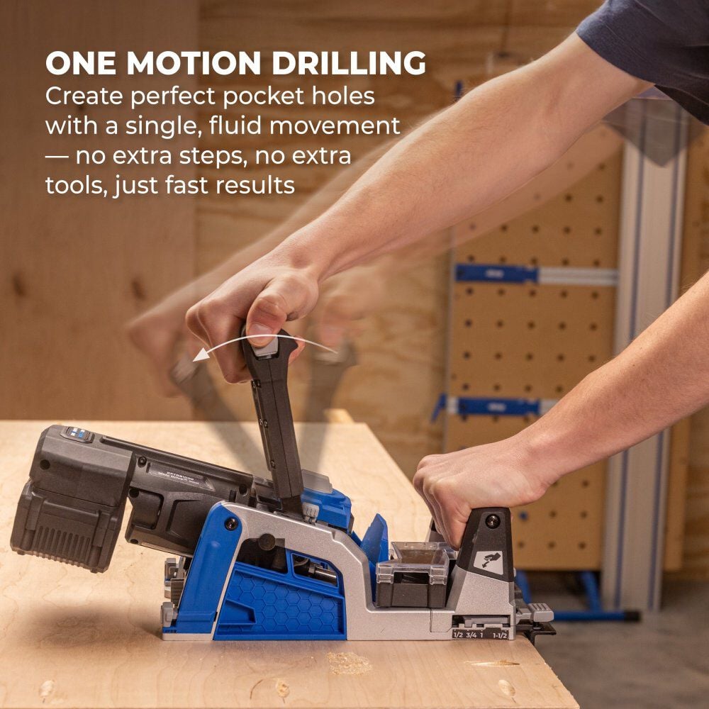 Kreg 20V Ionic Drive Rebel Pocket-Hole Joiner Kit, large image number 5