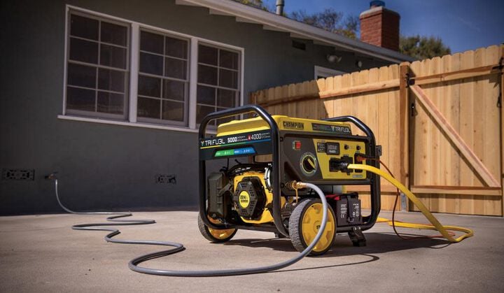Champion Power Equipment 5000-Watt Electric Start Tri Fuel 49 State RV Ready Portable Generator, large image number 9