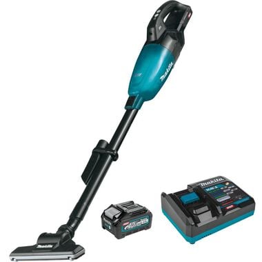 Makita 40V max XGT Brushless Cordless 4-Speed HEPA Filter Compact Stick Vacuum Kit (4.0Ah)