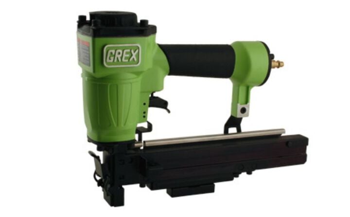 Grex Power Tools Stapler 16 Gauge 1in Crown for Long Staples