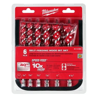 Milwaukee 6-1/2 in. SPEED FEED Wood Bit Set (6 Piece), large image number 5