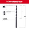 Milwaukee 9/64 In. Thunderbolt Black Oxide Drill Bit, small