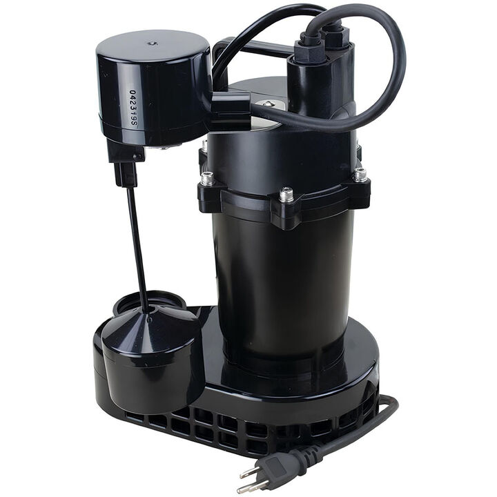 Star Water Systems 1/3 HP Cast Aluminum Submersible Sump Pump with Vertical Float