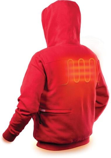 Milwaukee M12 Heated Hoodie Kit 3X Red, large image number 2