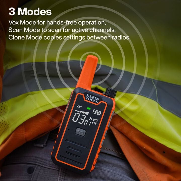 Klein Tools Handheld Two-Way Radio Set, large image number 3