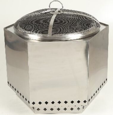 Dragonfire Firepit Bundle Smokeless Stainless Steel 23.5in