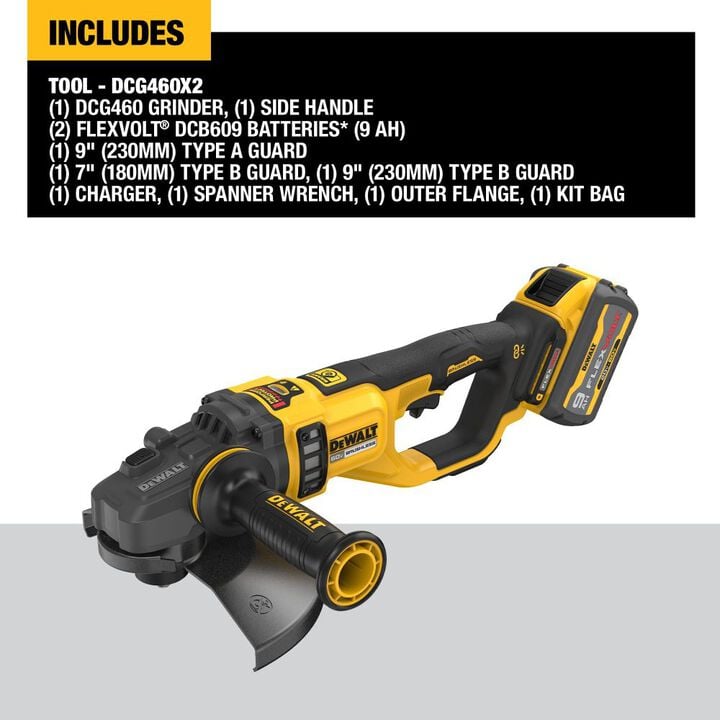 DEWALT 60V MAX* 7 in to 9in Large Angle Grinder Kit, large image number 1