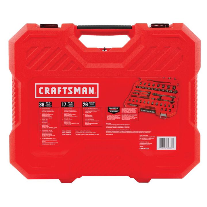 CRAFTSMAN Gunmetal Chrome Mechanics Tool Set, 81 Piece, large image number 7