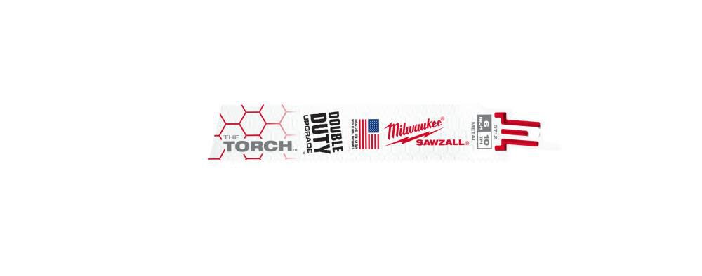 Milwaukee 6 in. 10 TPI THE TORCH SAWZALL Blades 5PK, large image number 14