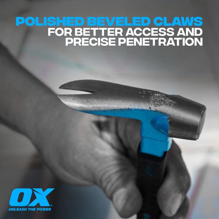 Ox Tools 10 Inch Length Forged Steel Head Pro Claw Bar with Non-Slip Handle, large image number 2