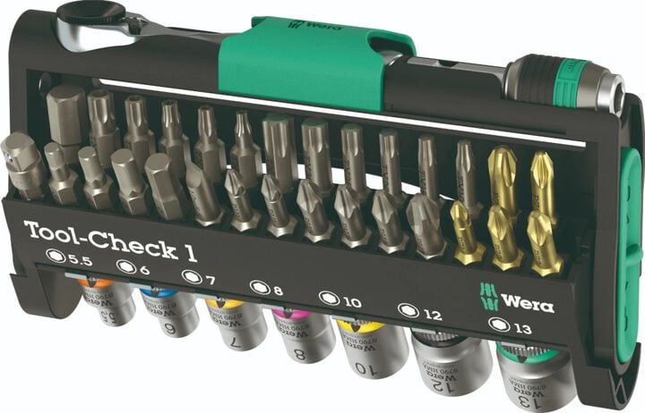 Wera Tools Compact Tool-Check 1 Tool Set, 38 Piece