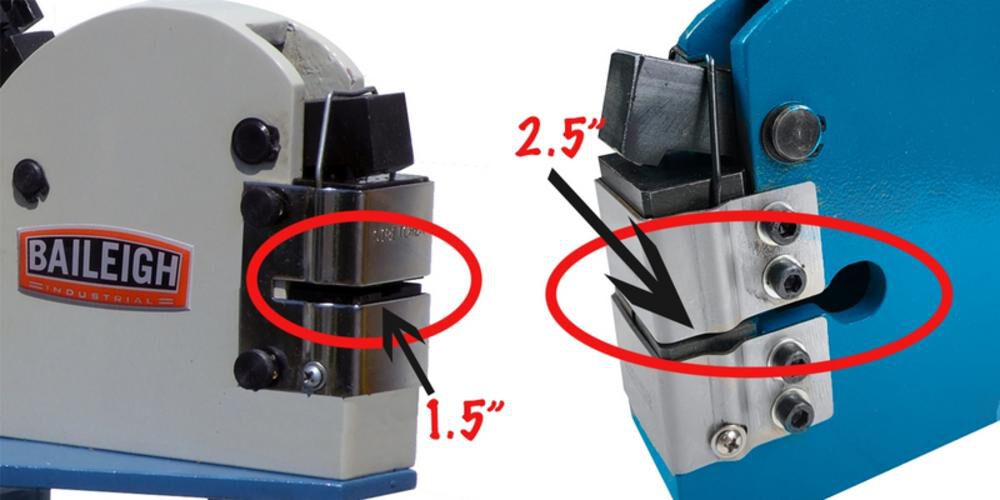 Baileigh MSS-18DT 18-Gauge Manual Metal Shrinker Stretcher Combo, 2 1/2 Inch Deep Throat, large image number 2