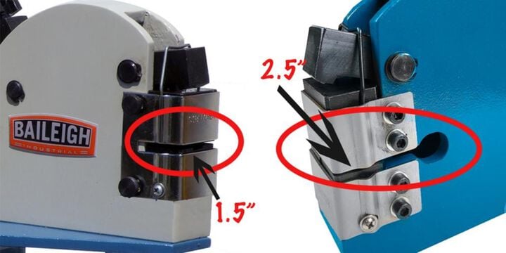 Baileigh MSS-18DT 18-Gauge Manual Metal Shrinker Stretcher Combo, 2 1/2 Inch Deep Throat, large image number 1