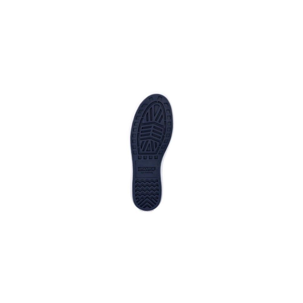 XTRATUF Men's 6 Inch Ankle Deck Boot Medium Width Navy/Red Size 10, large image number 2