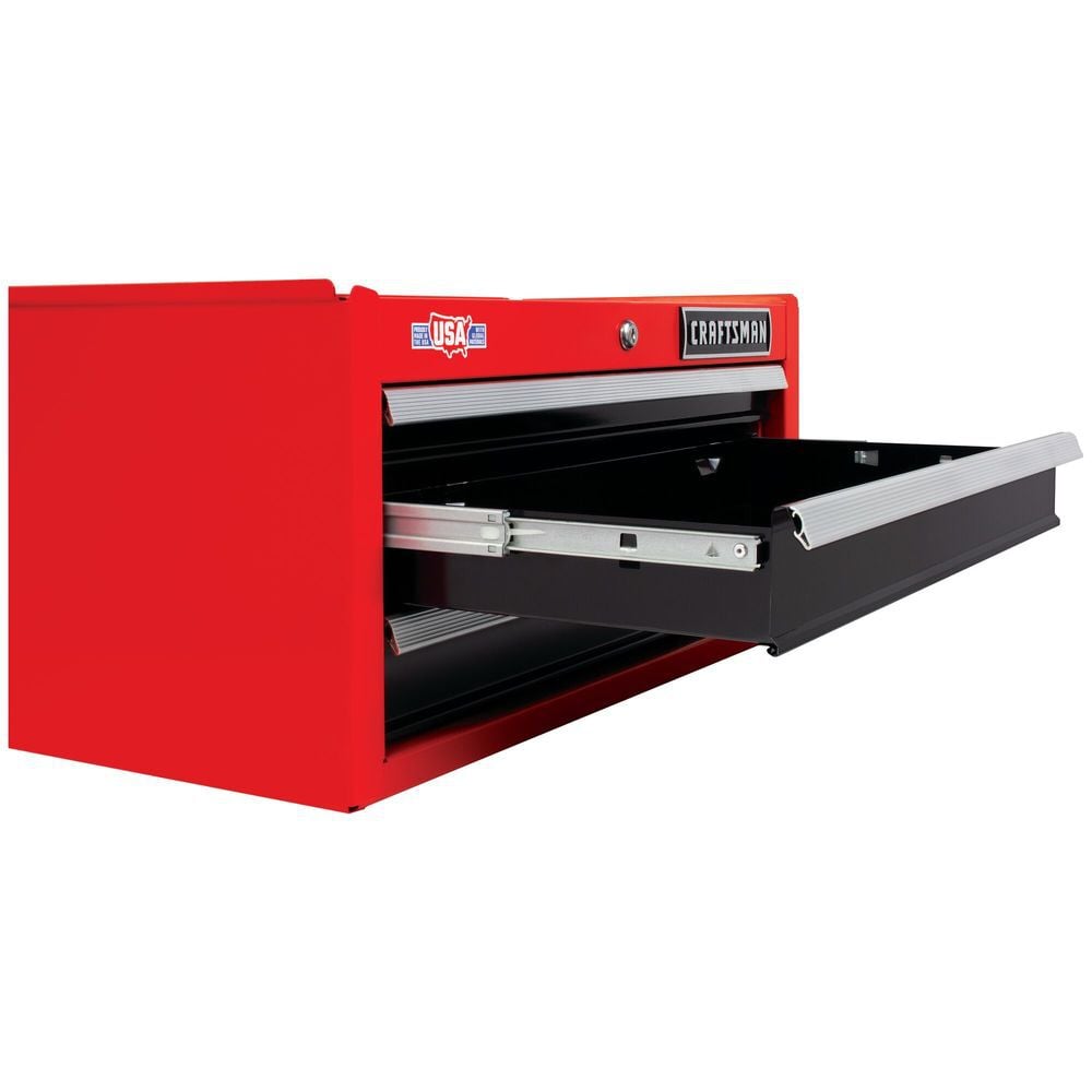 CRAFTSMAN 26 Inch 3-Drawer Intermediate Tool Chest, Red (2000 Series), large image number 5