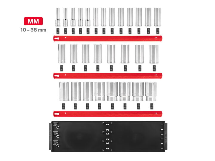 Tekton 1/2 Inch Deep 6 Point Socket Set, 29 Piece (10-38 mm), large image number 1
