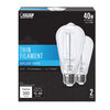Feit Electric 120V 3.8W Vintage Edison LED Light Bulb Daylight 2 Pieces, small image number 1