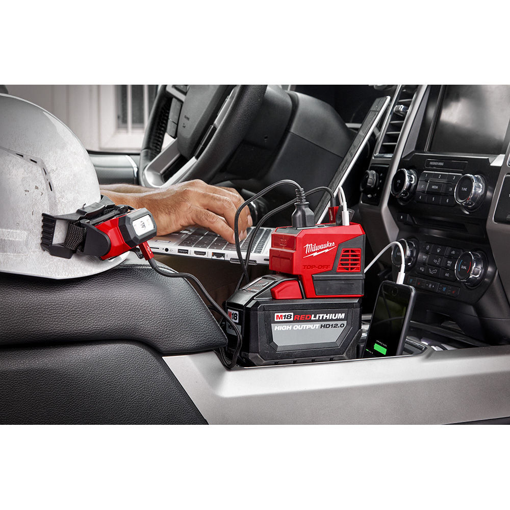 Milwaukee M18 TOP-OFF 175W Portable Power Supply Inverter, large image number 21