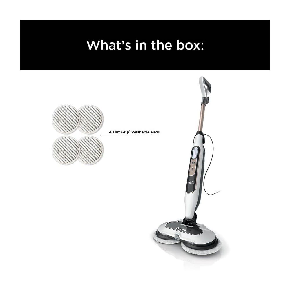 Shark 14-1/2 Inch Rotator Scrubbing and Sanitizing Steam Blaster Mop White, large image number 9