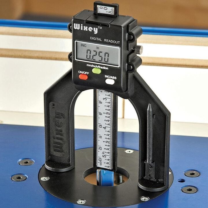 Wixey 3 Inch Battery-Powered Mini Digital Height Gauge with Fractions, large image number 2