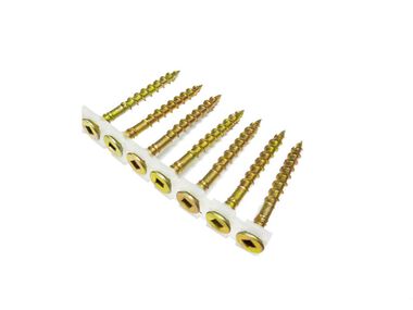 B and C Eagle #8 x 1-3/4 In. Yellow Zinc Subflooring Screws, large image number 0