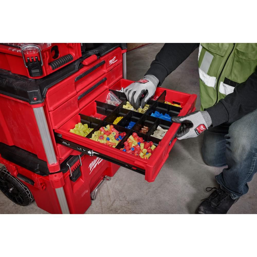 Milwaukee PACKOUT 4-Drawer Tool Box & 3-Drawer Tool Box Bundle, large image number 7