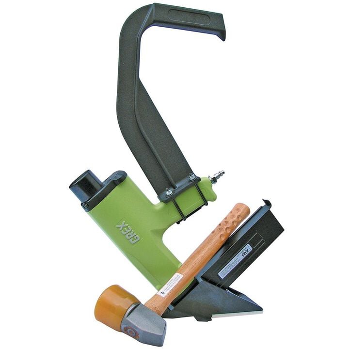Grex Power Tools Flooring Stapler Pneumatic 1/2in Crown Long Handle