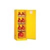 Justrite 22 Gallon Yellow Steel Manual Close Flammable Safety Cabinet, small image number 3