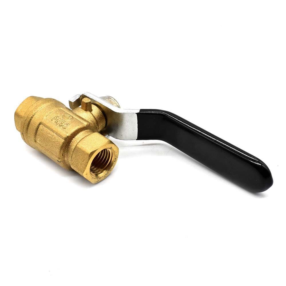 Interstate Pneumatics 1/4 Inch x 1/4 Inch NPT Female Brass 600 PSI Ball Valve, large image number 3