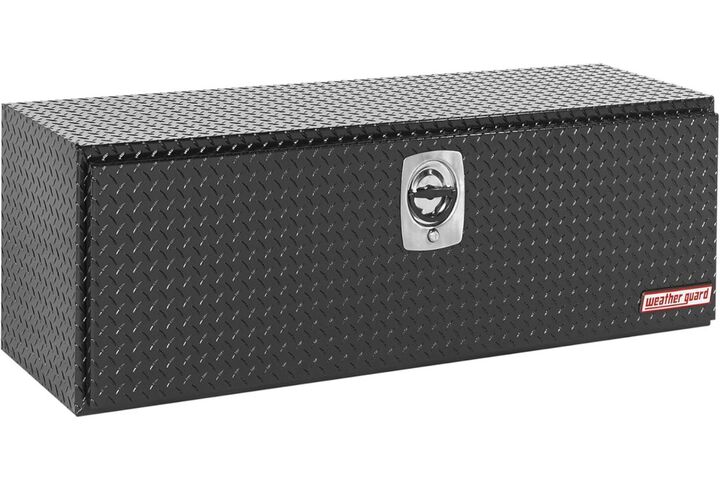 Weather Guard 48 Inch 8.6 Cu-Ft. Gloss Black Aluminum Compact Under Bed Tool Box, large image number 1