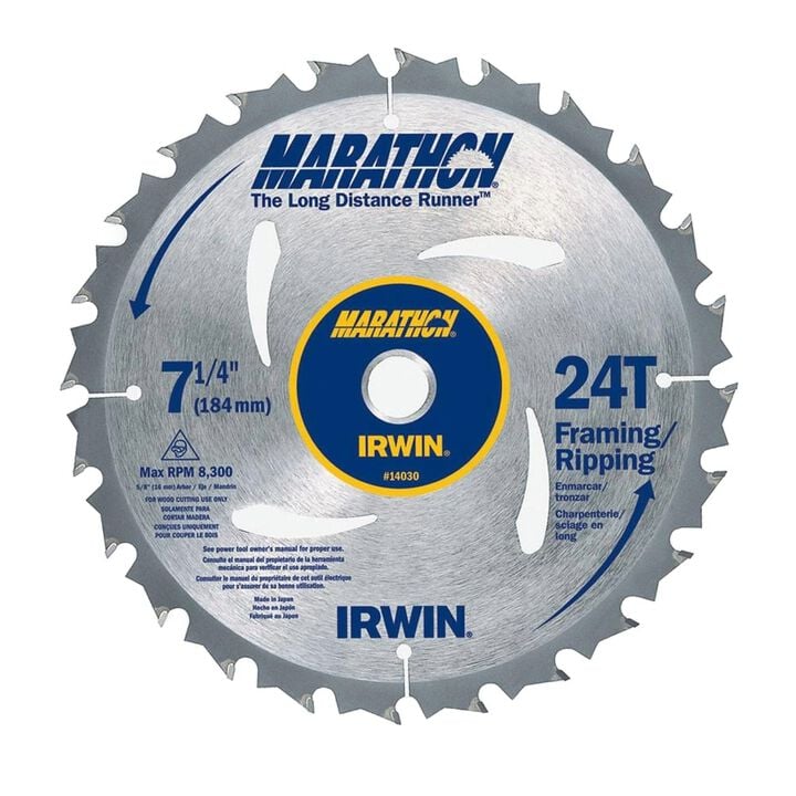 Irwin 7-1/4in inMARATHONin CARBIDE BLADE