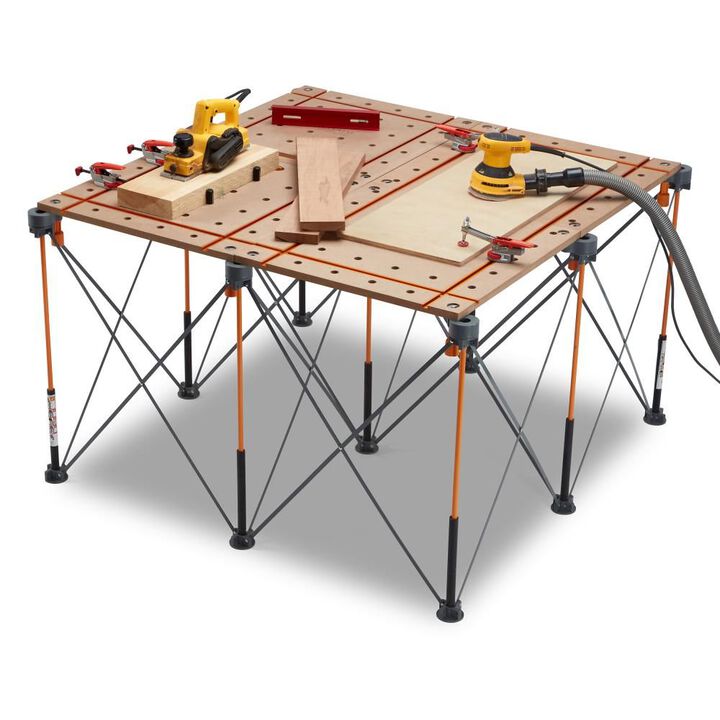 Bora Portamate Centipede 2 x 4ft T-Track Table Top , 3/4in Dog Holes, large image number 4