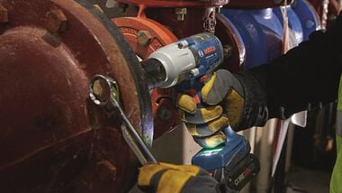 Bosch 18V 1/2in Impact Wrench with Friction Ring Mid Torque and Thru Hole Connected Ready (Bare Tool), large image number 11