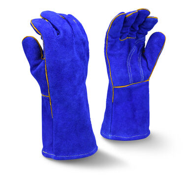 Radians Blue Welding Gloves Regular Shoulder Split Leather XL