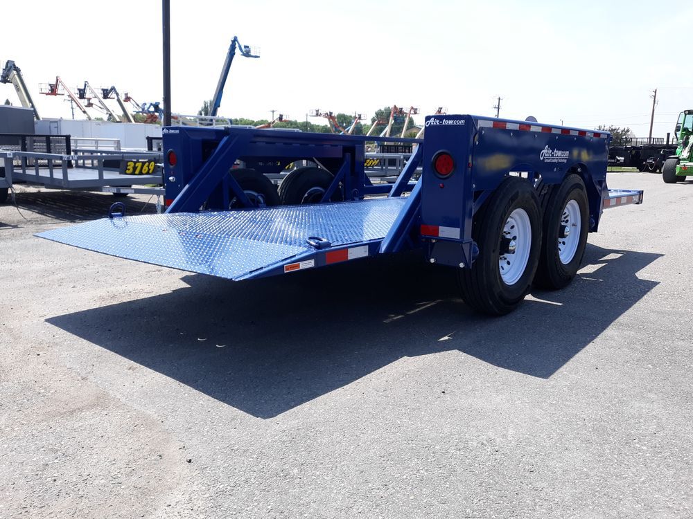 Air-Tow Trailers 14 Ft. Drop Deck Flatbed Trailer 75 Inch Deck Width - 12000# Capacity, large image number 5