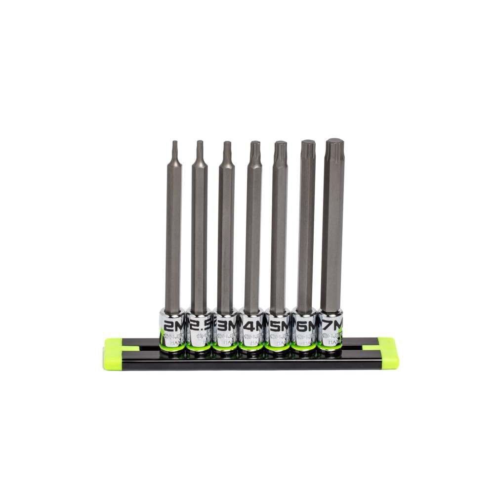GripEdge Tools RPT 1/4 Inch Drive Long Hex Driver Set Metric 7 Pieces, large image number 1
