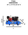Eagle Compressor Portable Gas Wheelbarrow Air Compressor 10 Gallon, small image number 6